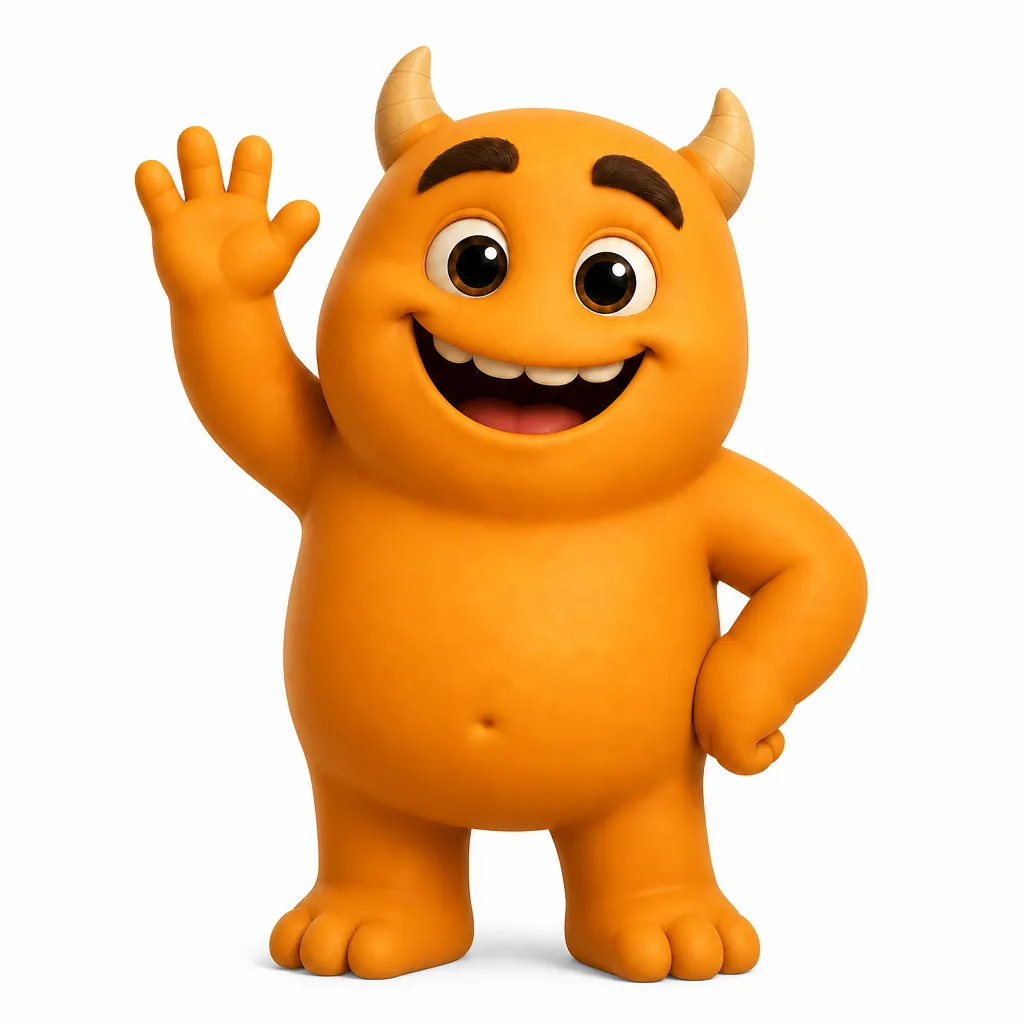 adMonster mascot with a price tag